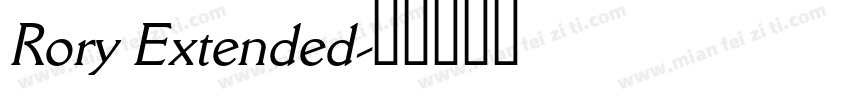 Rory Extended字体转换